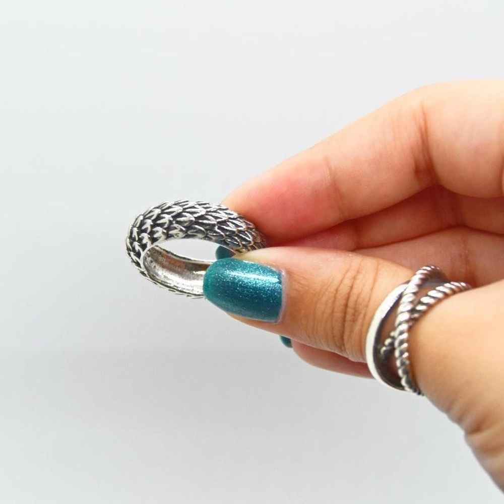 Textured Feather Infinity Ring - Picture 2 of 6
